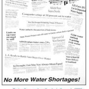 Water Shortage Headlines Collage