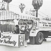 Early outreach project at the Del Mar Fair in summer 1965, promoting 'pure Northern California water.'