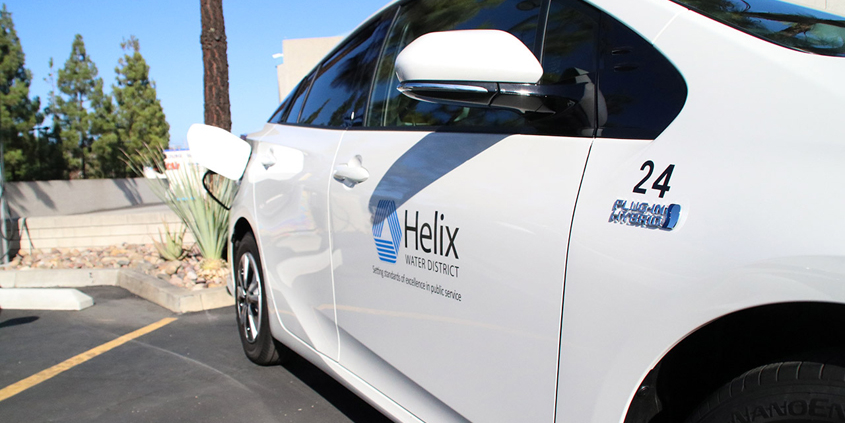 The Helix Water District received rebates of $5,500 from the State of California on each of the six Priuses purchased over the last two years. They average over 75 miles per gallon and the district expects to save an additional $1,000 per vehicle per year in avoided fuel costs. Photo: Courtesy Helix Water District