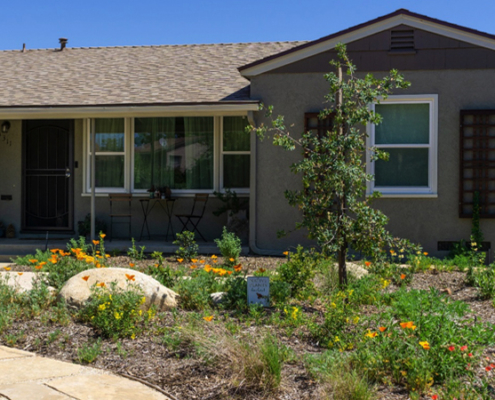 The Kirkpatricks took advantage of the Water Authority's WaterSmart Landscaping classes. Photo: Helix Water District