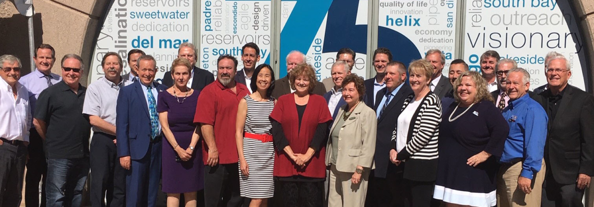 The San Diego County Water Authority’s Board of Directors celebrated the agency’s 75th anniversary.