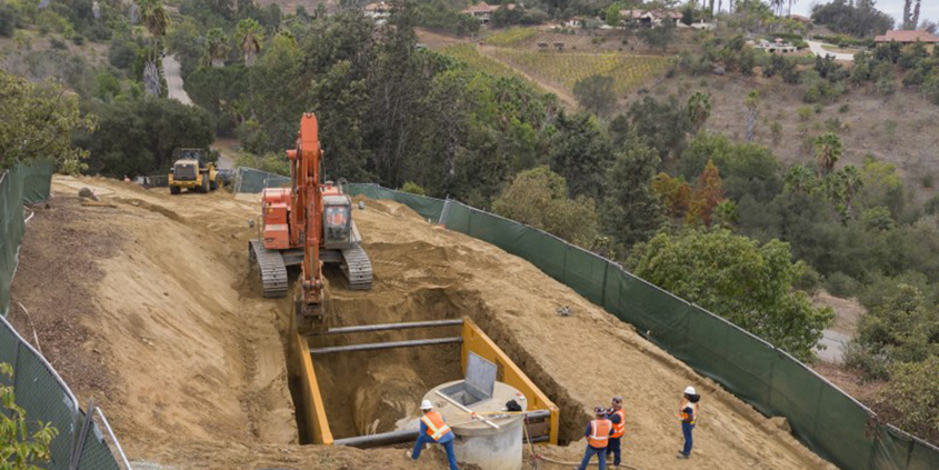 Pipeline relining is an efficient technique that extends the lifespan of pipes while minimizing costs and impacts to nearby communities. Photo: Water Authority