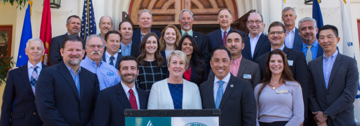 tate legislators, water industry leaders, veteran advocates and business and community organizations gathered at the Veterans Museum in Balboa Park Oct. 16 to celebrate Gov. Gavin Newsom’s signing of AB 1588.