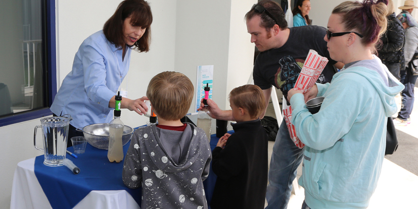 Visitors learn about technology used to purify and recycle water at a recent Pure Water Oceanside open house. Photo: City of Oceanside