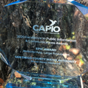 EPIC Award-CAPIO-San Diego County Water Authority-Water News Network