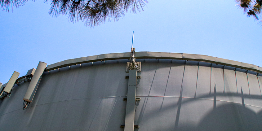 Helix Water District’s Calavo storage tank was ideally positioned to play home to the new repeater. Photo: Helix WD emergency communication