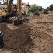 Construction near San Marcos homes required creative thinking and community cooperation from the Vallecitos Water District to successfully complete the project. infrastructure