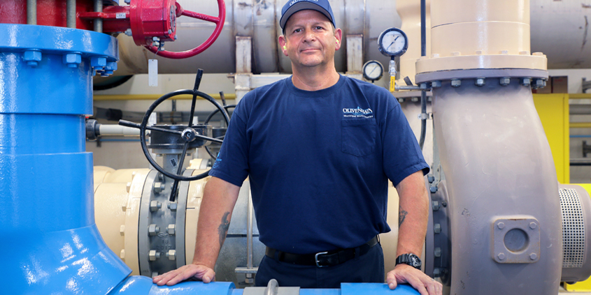Olivenhain Municipal Water District's Pump/Motor Technician Dominic "Bruno" Brunozzi has been named the California Water Environment Association's (CWEA) "Mechanical Technician of the Year: for the third time. Photo: Water Authority Dominic Brunozzi