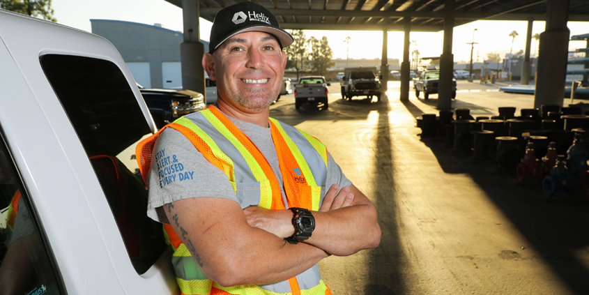 U.S. Marine Corps veteran Sam Pacheco is one of 15 Helix Water District employees who are military veterans. Photo: Water Authority Veterans Day