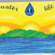 Lucia Perez Valles is one of six San Diego regional winners whose artwork appears in the 2012 "Water Is Life" calendar. Photo: Otay Water District 2021 Calendar