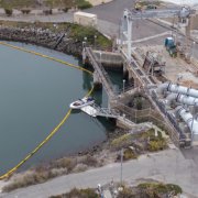 Carlsbad Desalination Plant-oil spill-Lagoon-boom protection