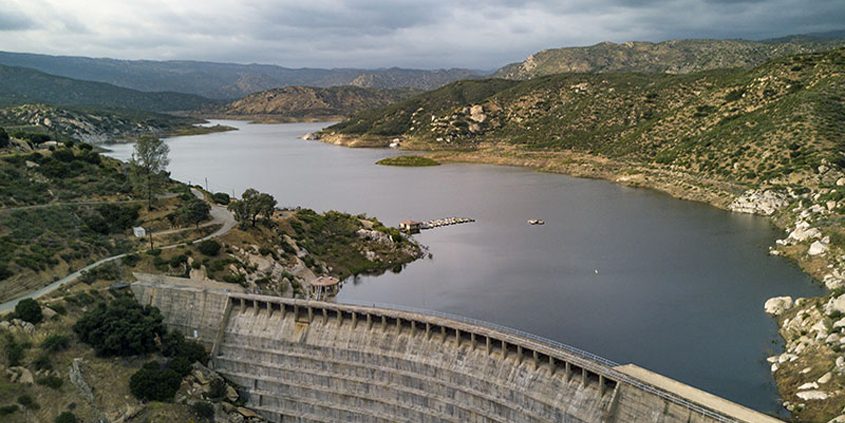 Barrett Reservoir was created with the completion of Barrett Dam in 1922 after about three years of construction. Photo: City of San Diego