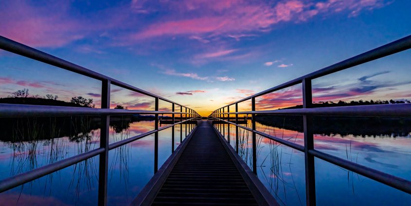 First Place winner: John Wozny, “Casting A Sunset.” Photo: Helix Water District Lake Jennings 2022