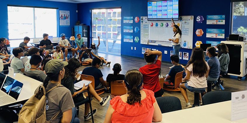 Chula Vista Elementary School students participate in learning activities at the Hydro Station. Photo: Chula Vista Elementary School District