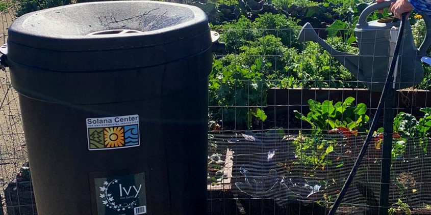 To encourage water conservation as drought conditions persist, North County water district offer discounted rain barrels to area residents. Photo: Solana Center