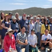 The San Diego County Water Authority’s award-winning Citizens Water Academy kicked off its first class since 2020. Participants are at the top of Olivenhain Dam. Photo: San Diego County Water Authority