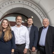 Vallecitos Water District Board of Directors (left to right): President Tiffany Boyd-Hodgson, District 5; Vice President Jim Pennock, District 1: Director Erik A. Groset, Division 4; Director Jim Hernandez, Division 2; Director Craig Elitharp, Division 3. Photo: Vallecitos Water District